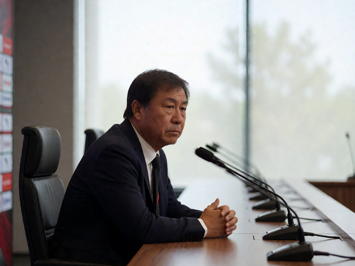 米兰俱乐部主教练赛后新闻发布会现场